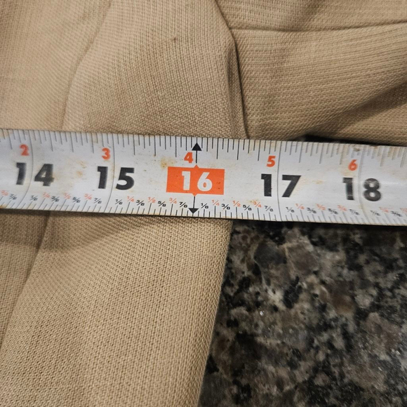 Women's KALLMEYER Beige Linen Blend Blazer Size 2 - Picture 8 of 9